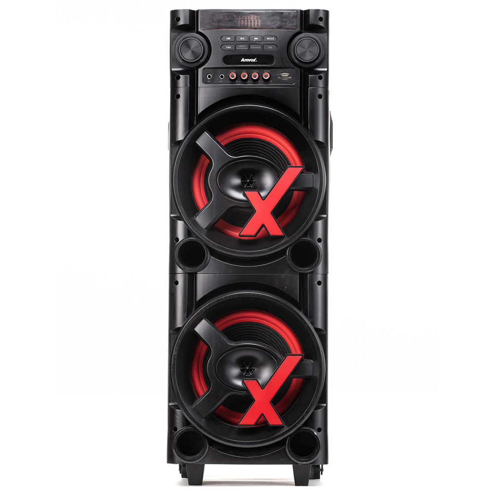 Caixa Amplificada Amvox Preto Bluetooth ACA1000